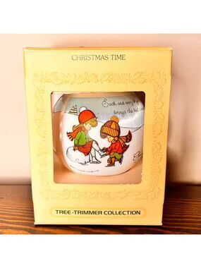 Vintage Hallmark 1980 Unbreakable Satin Ornament